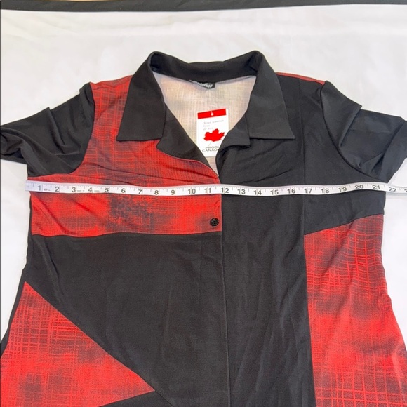 Initiatives Tunic Stylish Black and Red Women's Jacket - Picture 7 of 12
